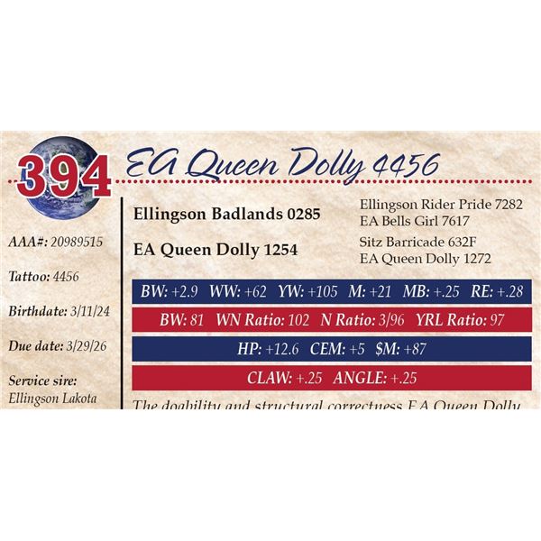EA Queen Dolly 4456