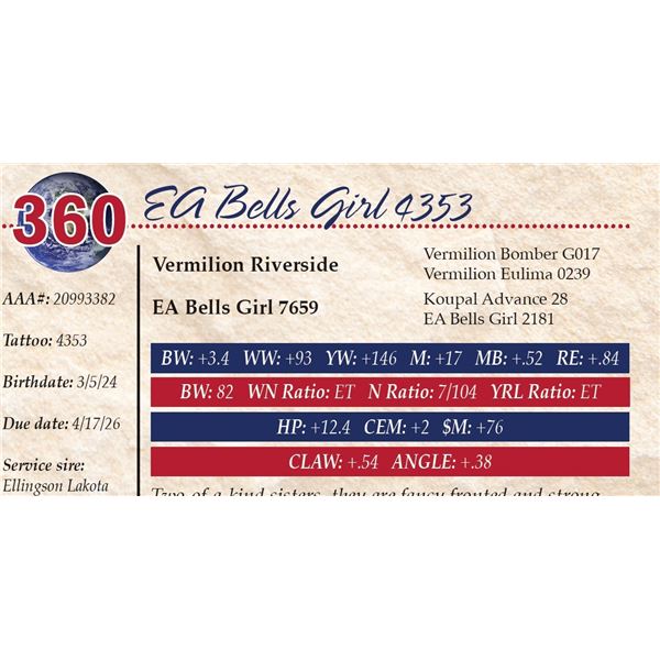 EA Bells Girl 4353