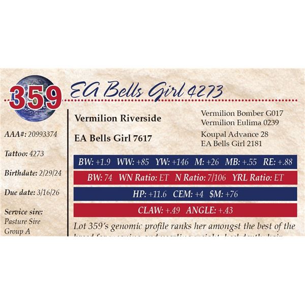 EA Bells Girl 4273