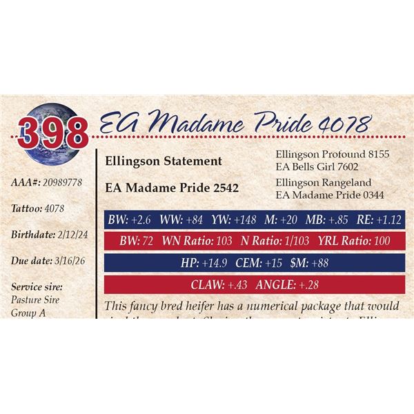 EA Madame Pride 4078