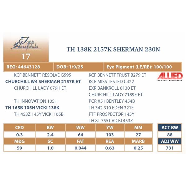 TH 138K 2157K SHERMAN 230N