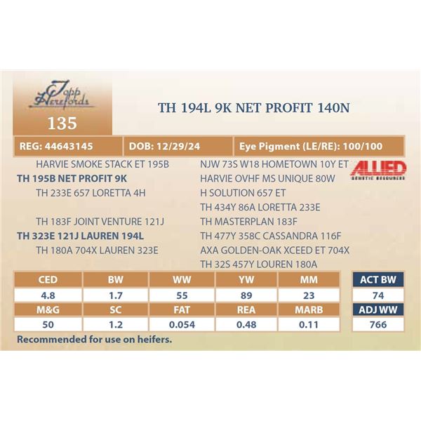 TH 194L 9K NET PROFIT 140N