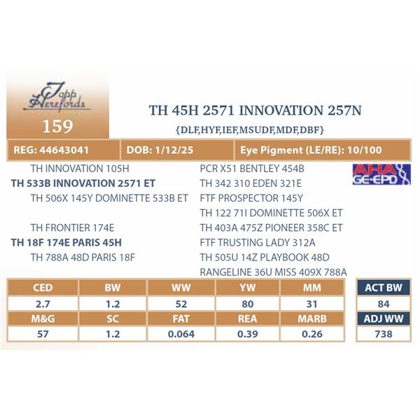 TH 45H 2571 INNOVATION 257N