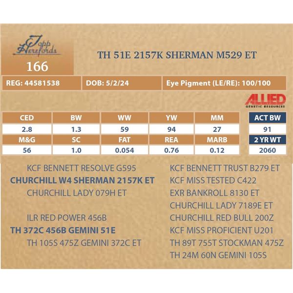 TH 51E 2157K SHERMAN M529 ET