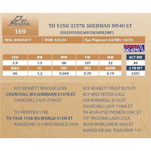 TH 515H 2157K SHERMAN M540 ET