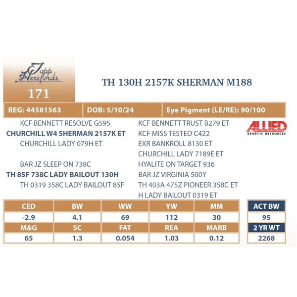 TH 130H 2157K SHERMAN M188