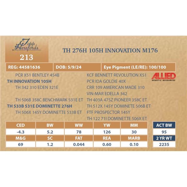 TH 276H 105H INNOVATION M176