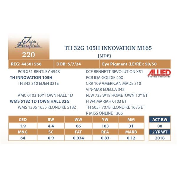 TH 32G 105H INNOVATION M165