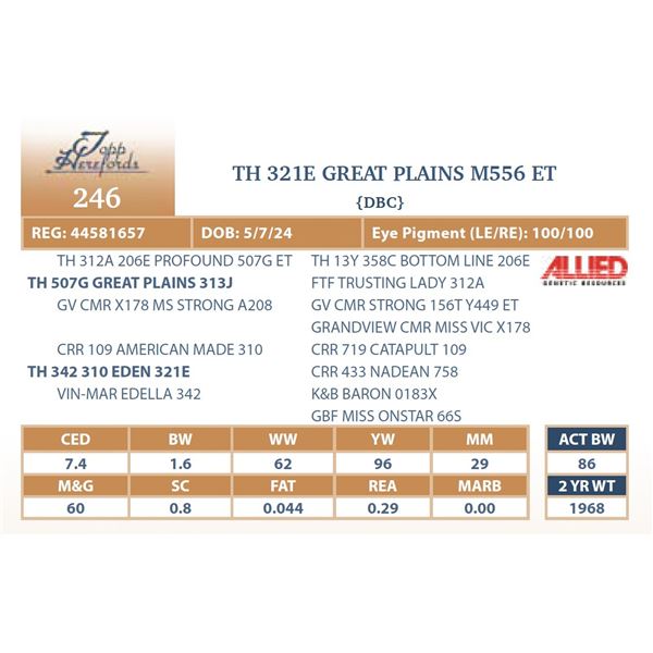 TH 321E GREAT PLAINS M556 ET