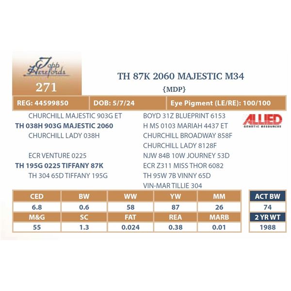 TH 87K 2060 MAJESTIC M34
