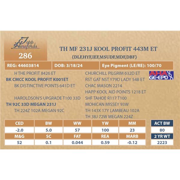 MF 231J KOOL PROFIT 443M ET