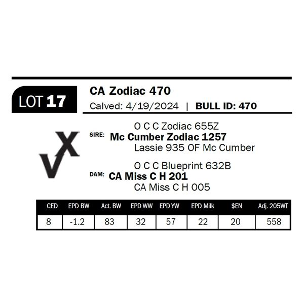 CA Zodiac 470