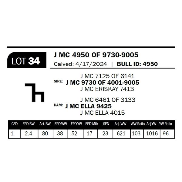 J MC 4950 OF 9730-9005