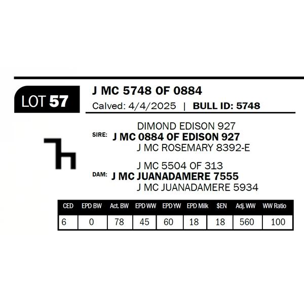 J MC 5748 OF 0884