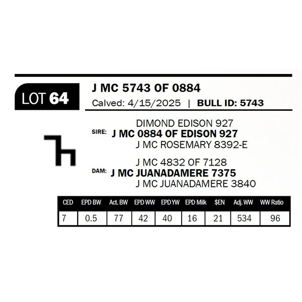 J MC 5743 OF 0884