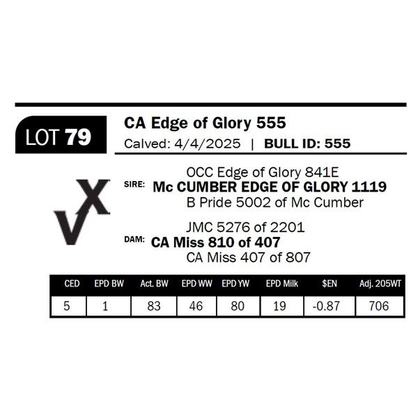 CA Edge of Glory 555