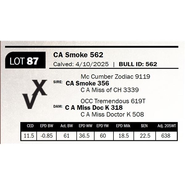 CA Smoke 562
