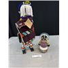 Image 1 : 2 African Beaded Dolls Ndebele Bride