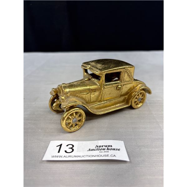 Vintage Brass Ford Model T Coupe Car 5" Long