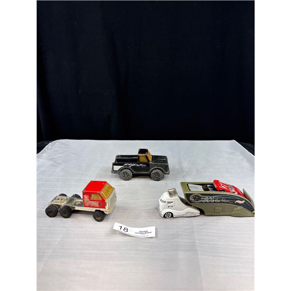 Vintage Toy Lot of Hot Wheels, Car Carrier, Etc