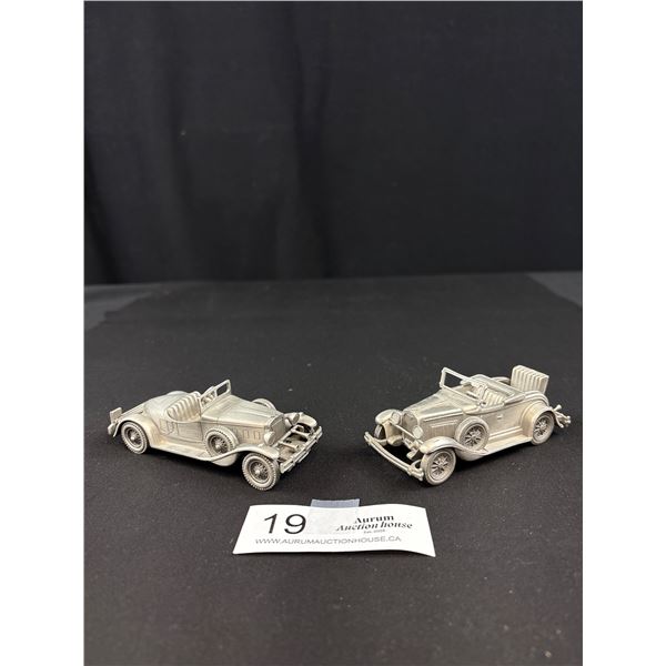 2 Danbury Mint Cars 30 Roadster and '31 Stutz Bearcat