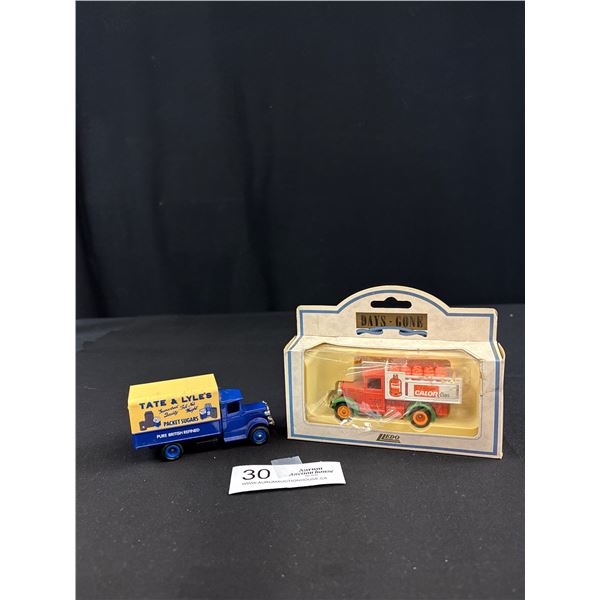 2 Vintage Die Cast Trucks One in Original Package 1934 Ford Stake Truck