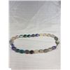 Image 3 : Vintage Sterling Genuine Assorted Faceted Gemstone Necklace Ametheyst Agate Quartz