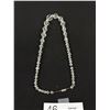 Image 3 : Genuine Antique Art Deco Faceted Crystal on a Silver Chain Quality!