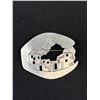 Image 2 : Designer J.J. 1988 Navajo Style Village Brooch