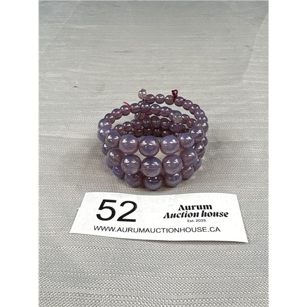 Gorgeous Antique Opaline Glass Coil Bracelet Beauty! C.1940's