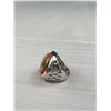 Image 2 : Large Genuine Jasper Stone Silver Ring