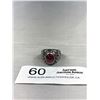 Image 1 : 1975 Men's Silver School Ring Solid