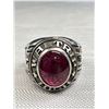 Image 2 : 1975 Men's Silver School Ring Solid