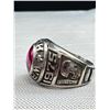 Image 3 : 1975 Men's Silver School Ring Solid