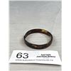 Image 2 : Antique Victorian Genuine Tortise Shell Bangle Bracelet