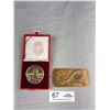 Image 1 : 2 Chinese Heavy Cast Bronze Medallions