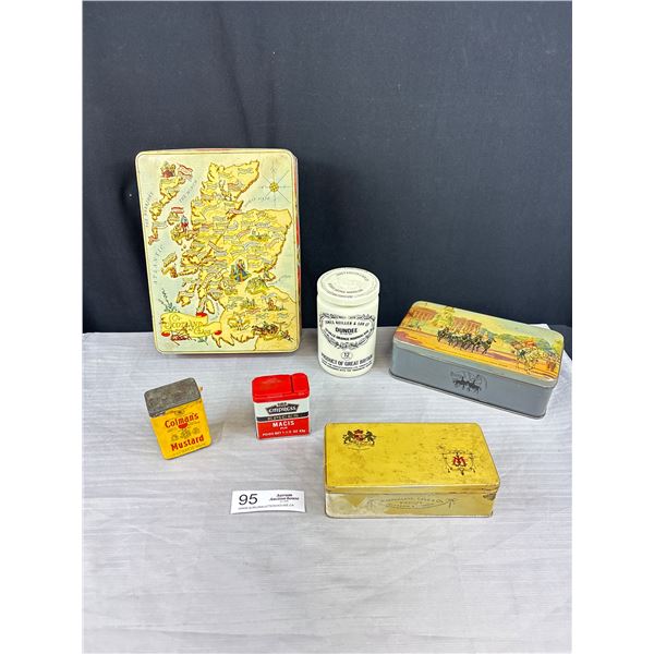 Collection of Vintage Tins & Kitchen Containers