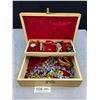 Image 2 : Vintage Jewelry Box w/Estate Jewelry