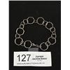 Image 1 : Very Nice Mid Century Look Italian Sterling Circle Bracelet