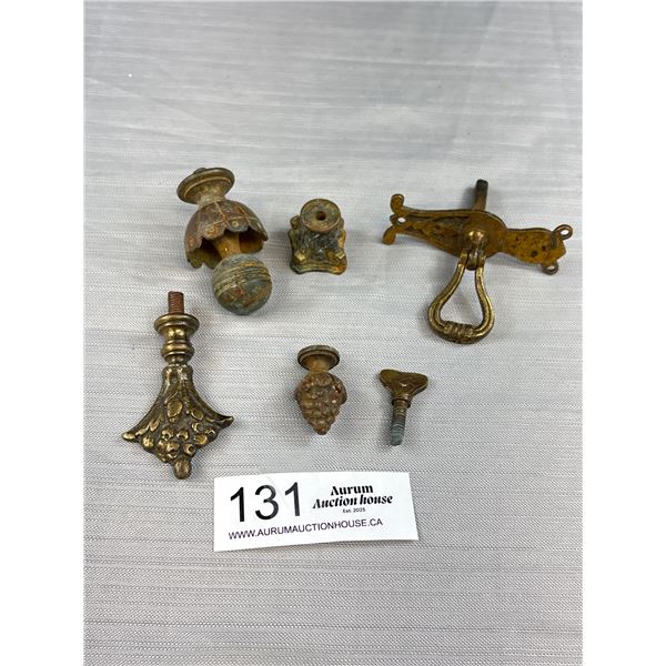 19th + 20th Century Brass Furniture Hardware Handles, Finals etc