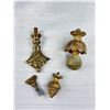 Image 4 : 19th + 20th Century Brass Furniture Hardware Handles, Finals etc