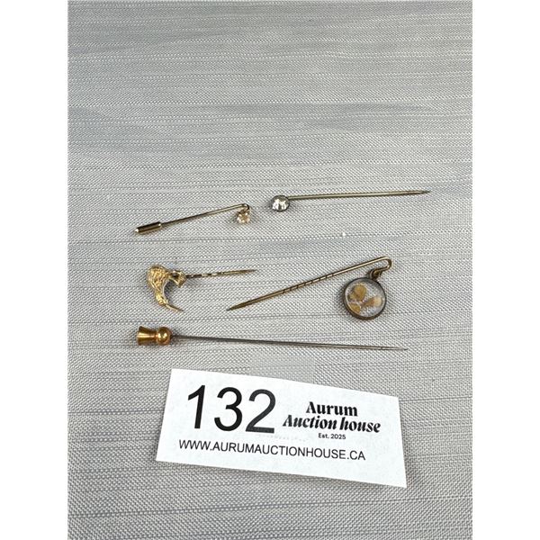 5 Vintage Sitck Pins