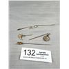Image 1 : 5 Vintage Sitck Pins