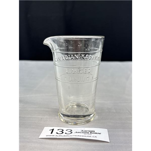 Early 1900s Canadian Kodak Chemicals Class Measuring Jar