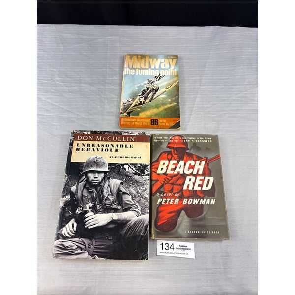 3 Vintage "War" Books