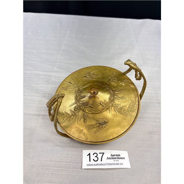 A High Quality 19th Century Bronze Bowl w/ Lid (Incomplete)