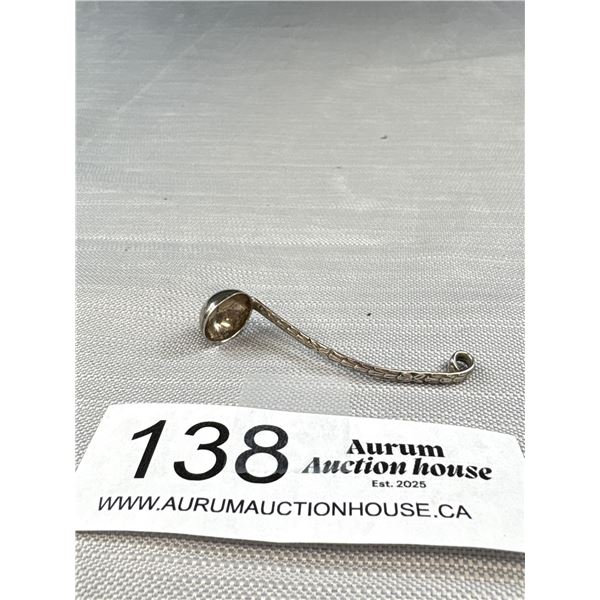 Very Pretty Ladel Shaped Sterling Salt Spoon