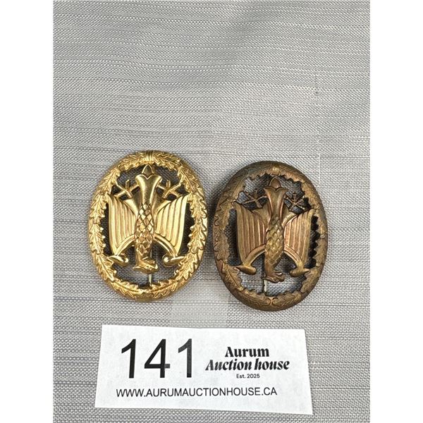 2 WW2 Era German Armed Force Badges
