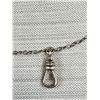 Image 3 : Genuine Antique Sterling (Tested) Very Long Watch Chain Marked HEH
