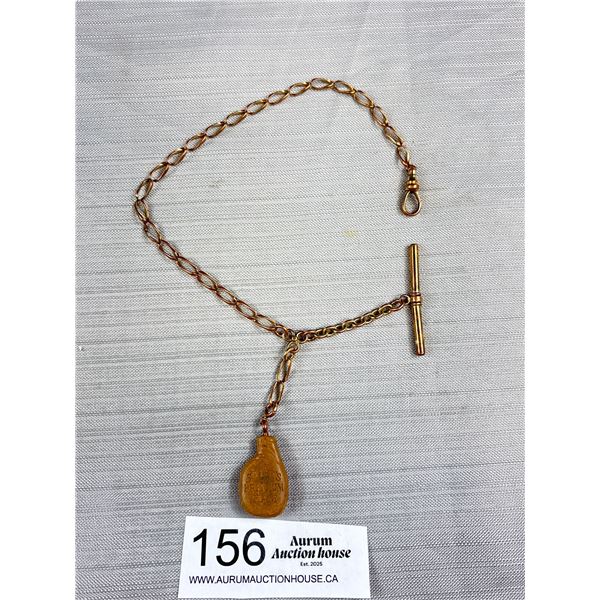 Antique Victorian Rose Gold Watch Chain